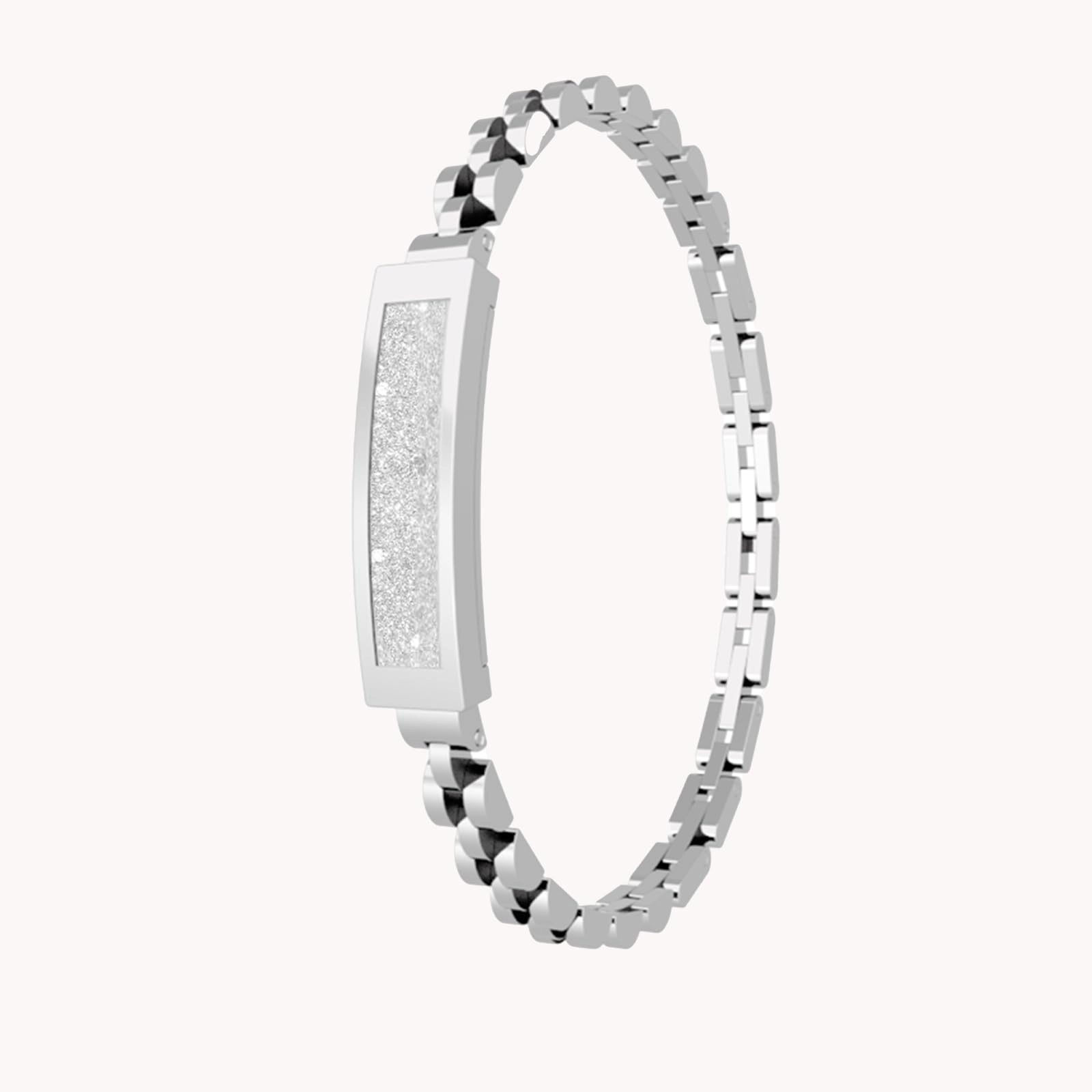 Fitness Tracker Smart Bracelet - Heart Rate Monitor Sleep Tracker Rosegold Chain