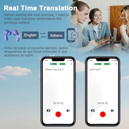 AI Real-Time Translation Earbuds - 144 Languages