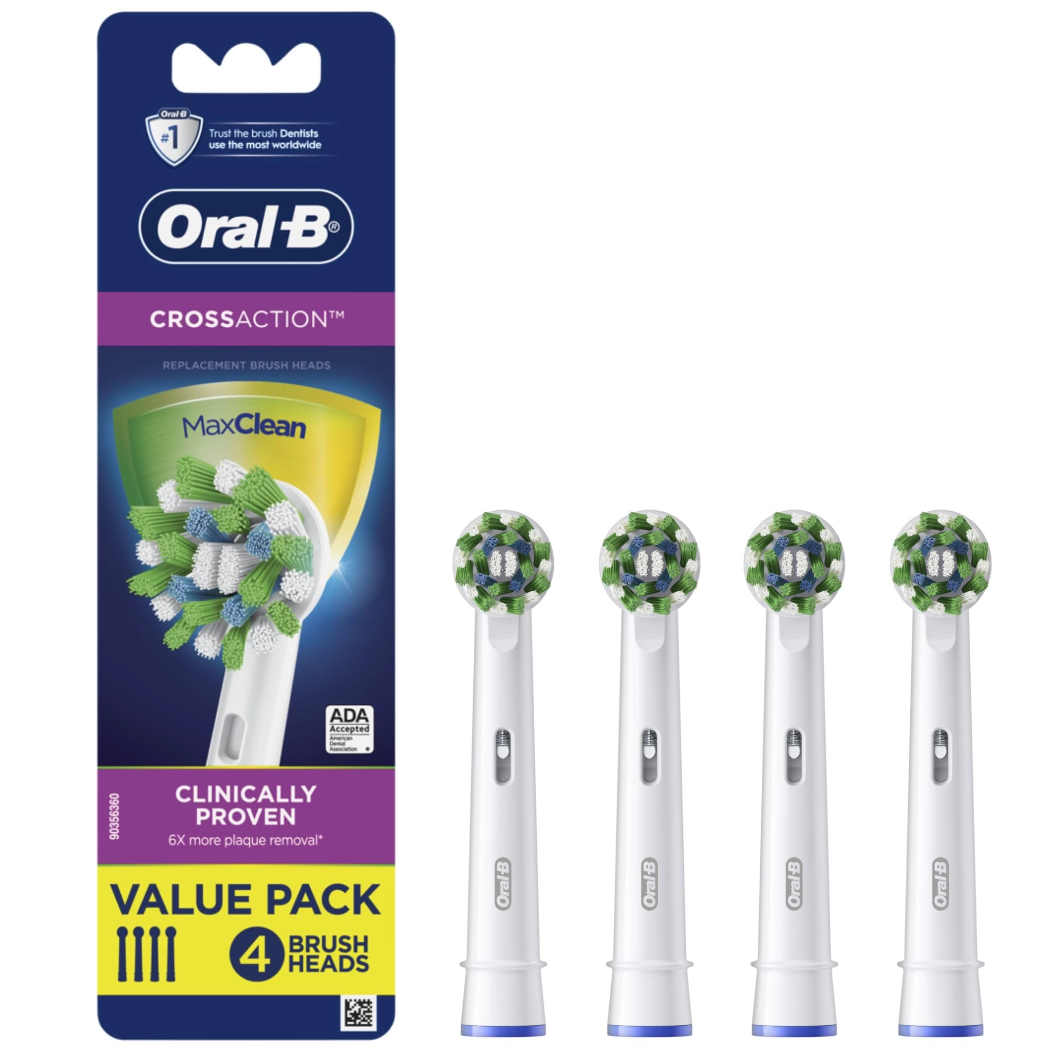 Cross Action - Pack of 4 White CleanMaximiser
