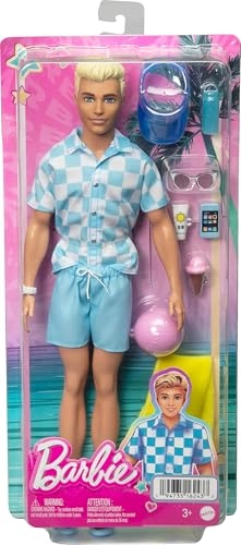 Ken Doll - Male Blonde Blue Button Down And Swim Trunks Ages 3+