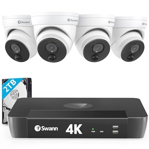 NVR-8580 - 8 Channel 2TB + NHD-876MSD - 4K 4 Cameras