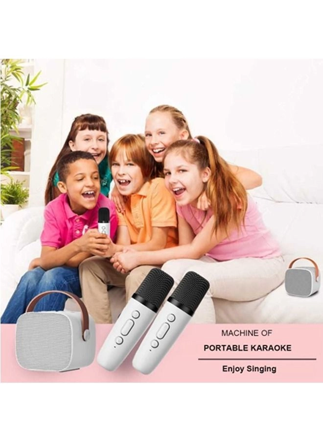 Karaoke Bluetooth Speaker - High Volume Wireless Dual Mic RGB Lights