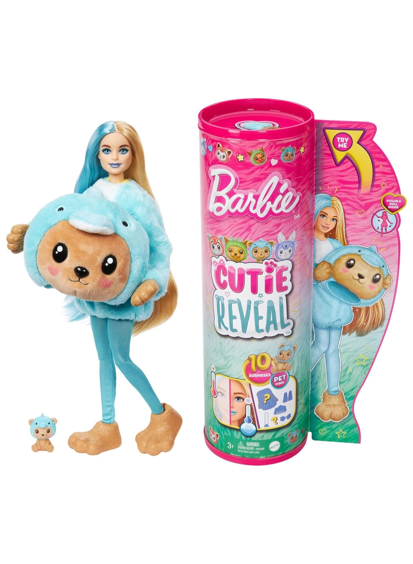 Barbie Cutie Reveal - Costume-Themed Series 10 Surprises Ages 3+