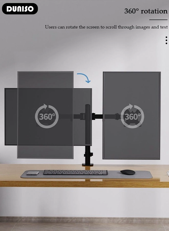 Dual Monitor Arm - 2 13-27 inch 75x75 mm 100x100 mm