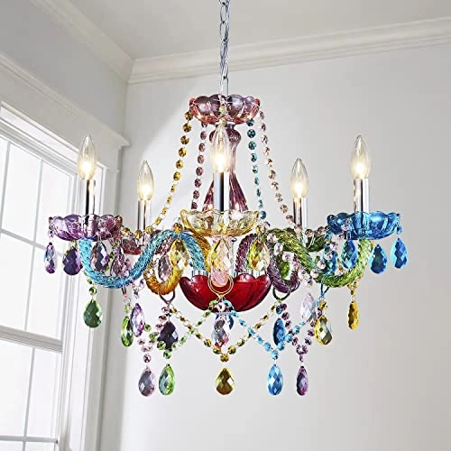 K9 Crystal Chandelier - 5 Lights Chrome