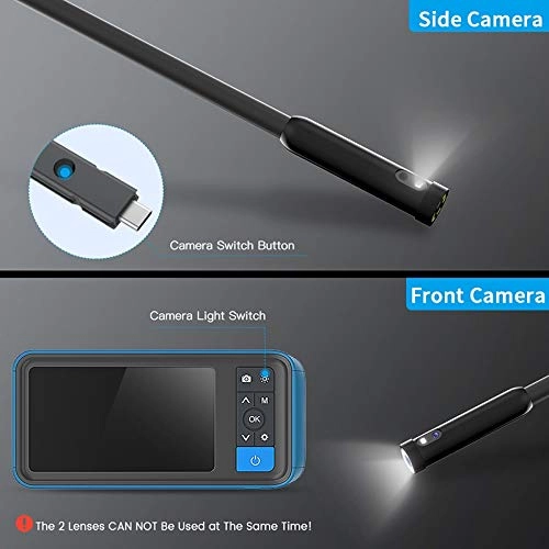Dual Lens Inspection Camera - 3.9MM/5.5MM/8mm/14.5MM 1M/5M/10M/20M