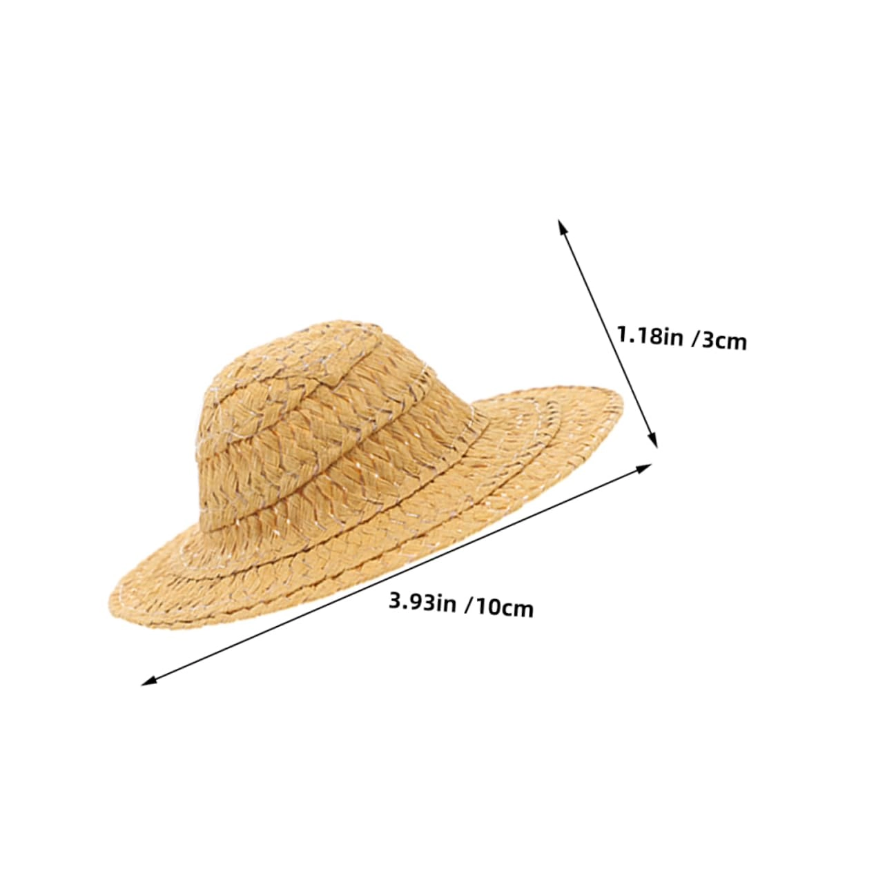 Mini Hand Woven Straw Hat - paper