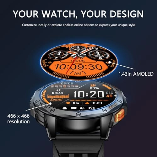 Military Smart Watch metal alloy