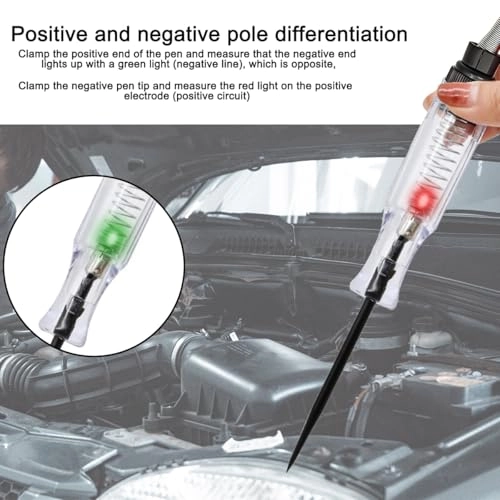 Car Test Light - 6V-24V alligator clips