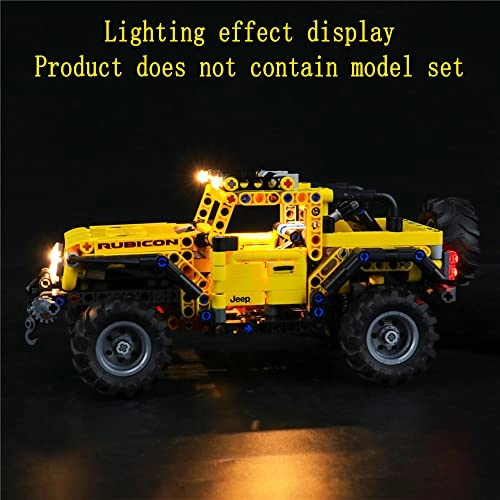 LED Light Kit for LEGO Jeep Wrangler 42122
