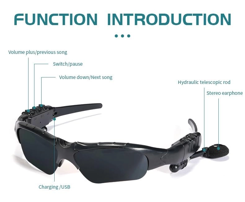 Stereo Bluetooth Sunglasses - Bluetooth 5.0 Polarized Lenses
