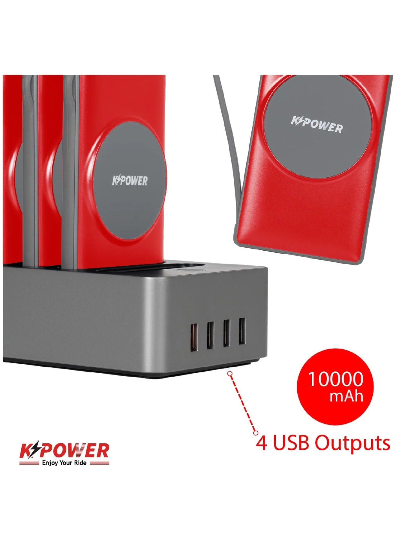 KP-PS-166W - 10000mAh 5V--3A(MAX) QC 4 Wireless