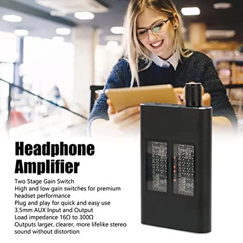 Portable Headphone Amplifier - 16Ω-300Ω 1080mAh