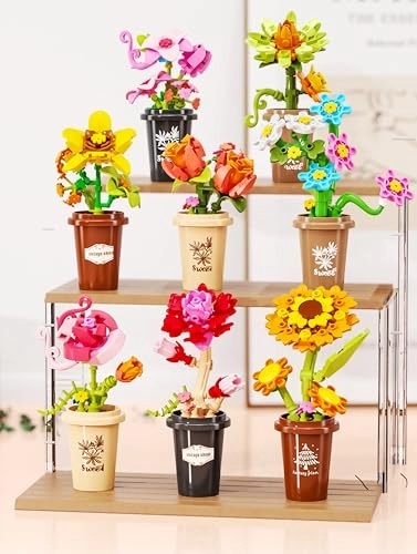 Flower Bouquet Building Set - 588 pcs bonsai