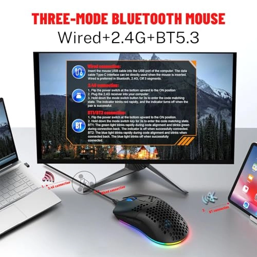 Wireless Gaming Mouse - Bluetooth