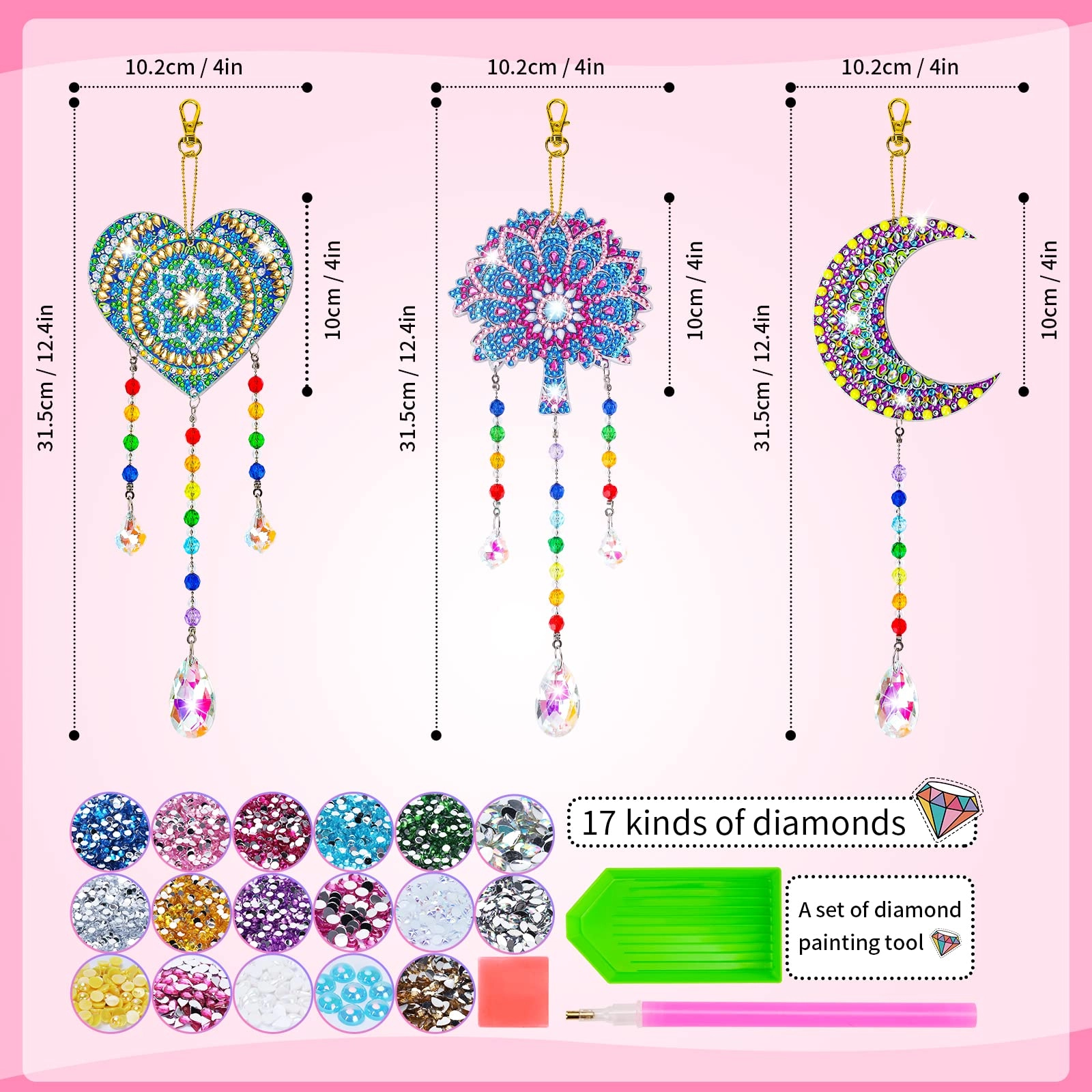 Diamond Art Wind Chimes - Birthday Gifts Toys Valentine's Day Easter Children's Day Christmas Presents