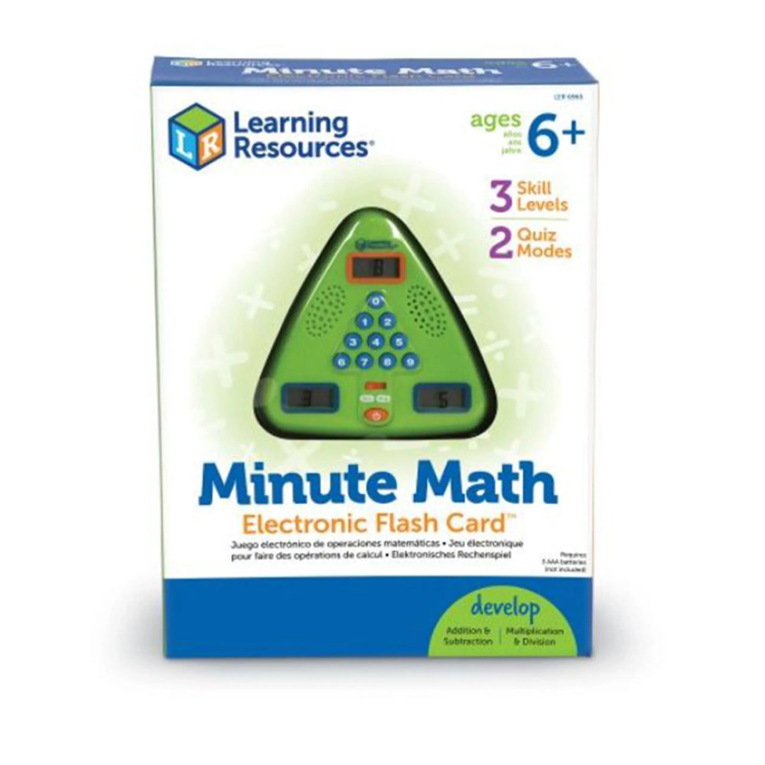 Learning Resources Minute Math Electronic Flash Card - Suitable for 6 years & above