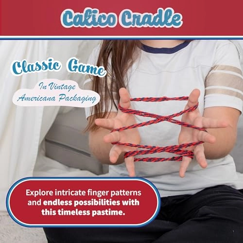 Calico Cradle - Classic String Game Red and Black