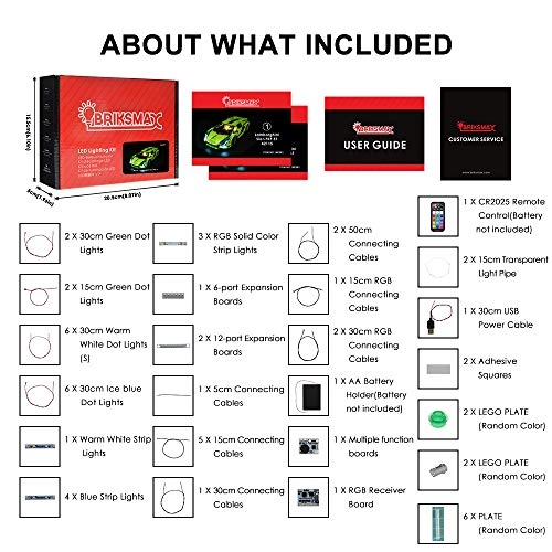 Led Lighting Kit for LEGO Technic Lamborghini Sián FKP 37 42115