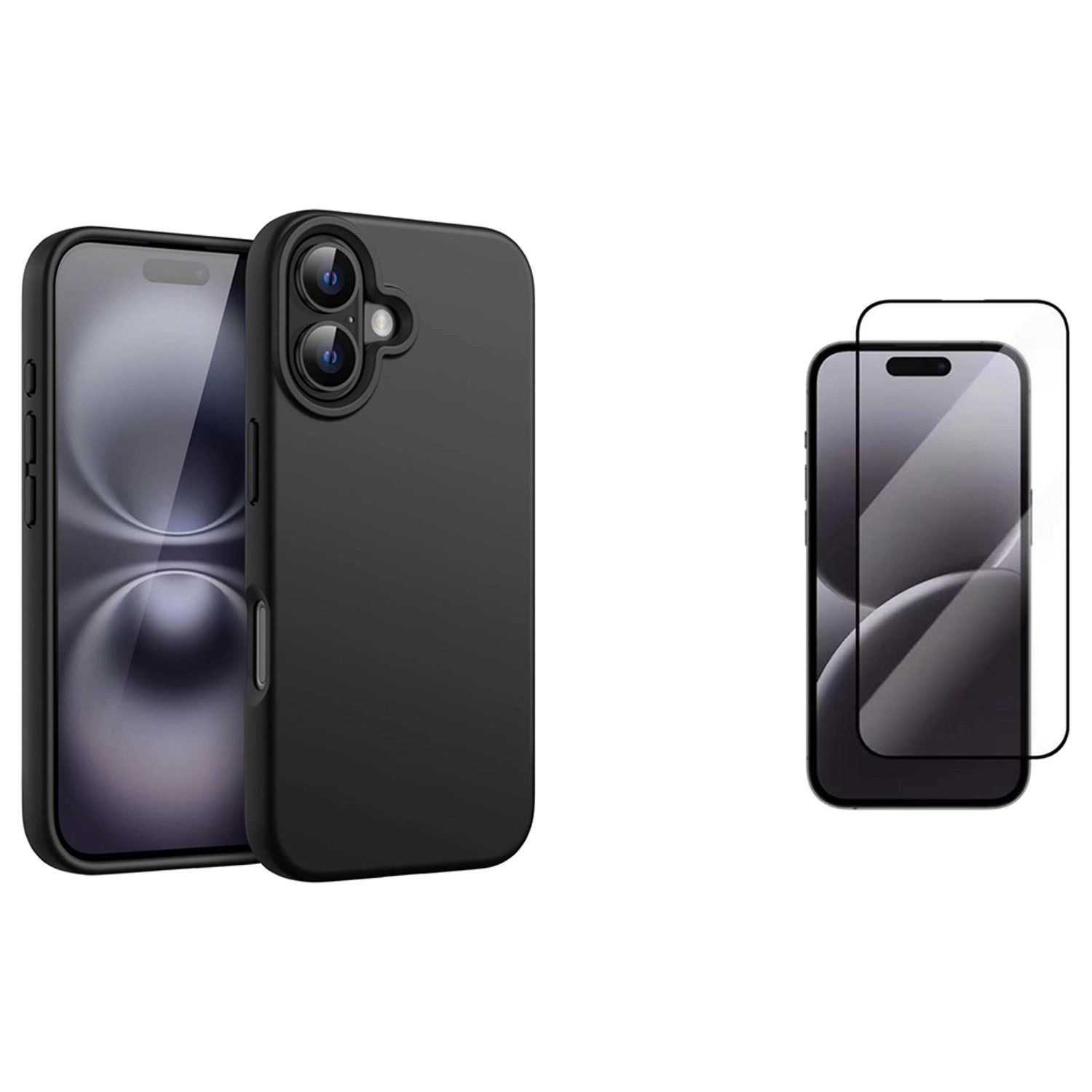 Fitit MagSafe Case - Silicone PC for iPhone 16 + Screen Protector + Lens Protector