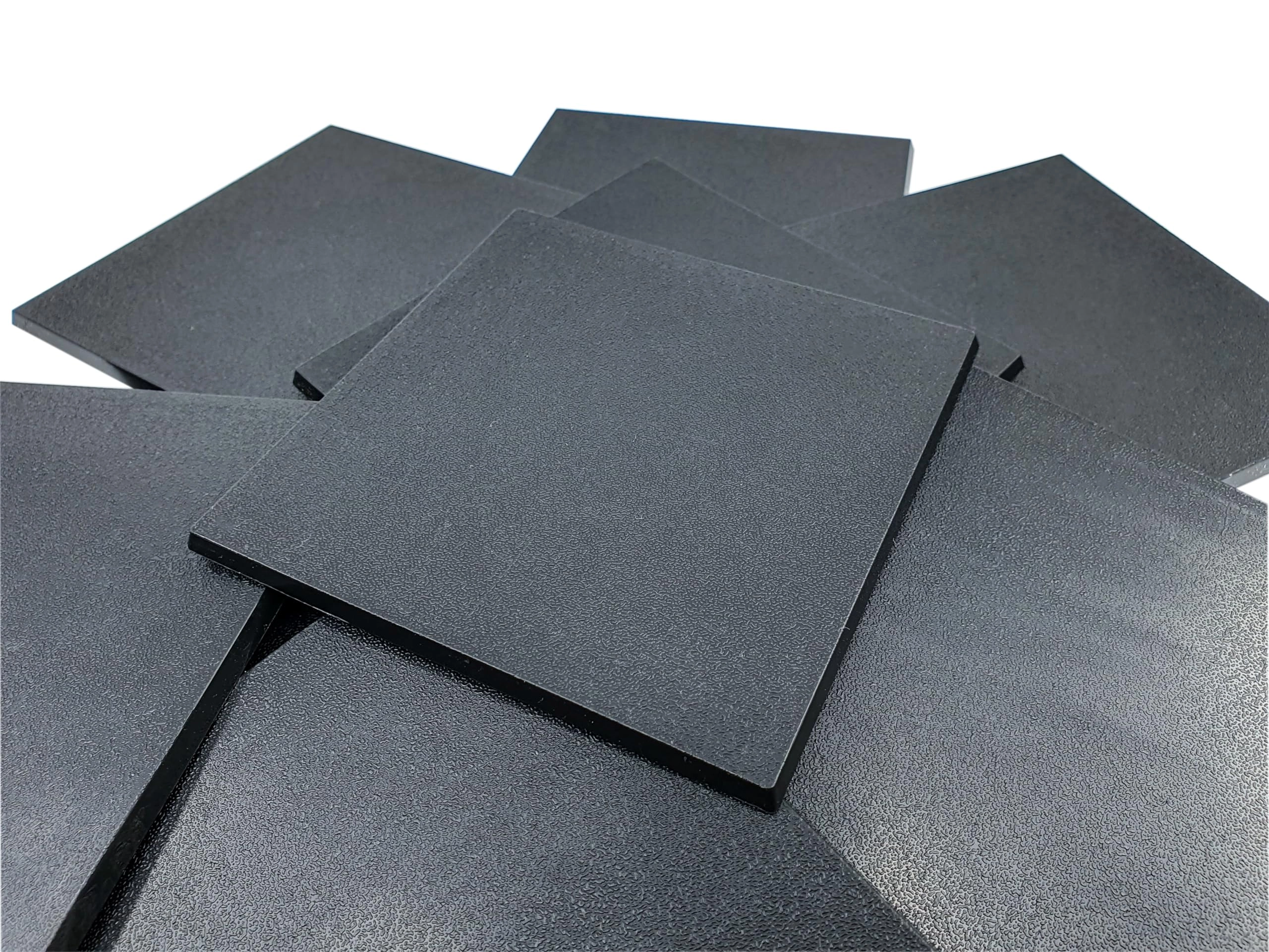 Square plastic bases - 10 pcs