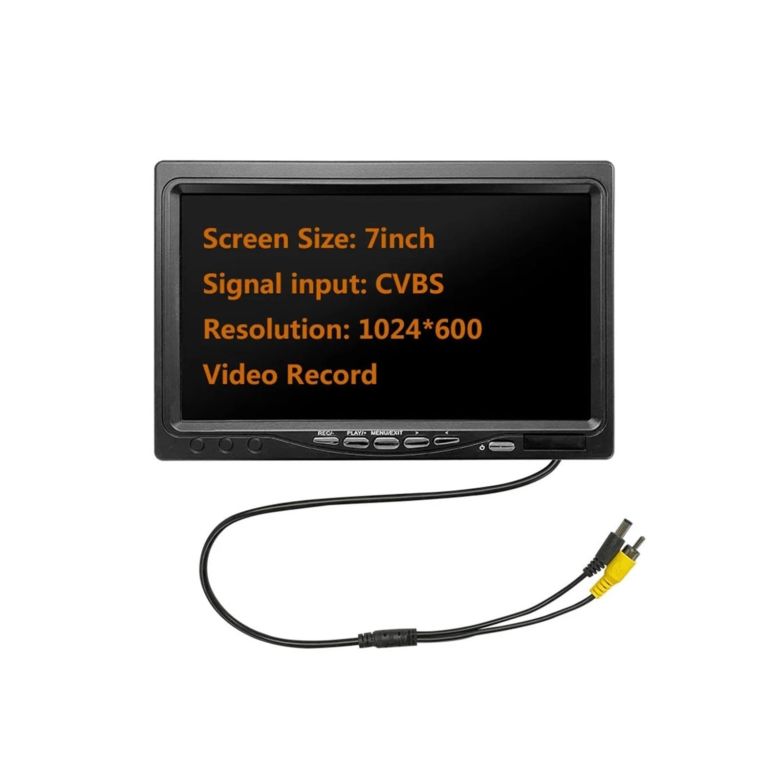 F007MD Monitor - 7/9/10 inch 1024(H)X600(V)