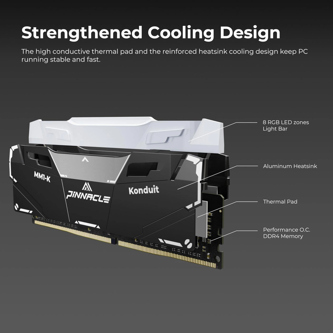 Pinnacle Konduit - 16GB 3200MHz 288 Pin DDR4