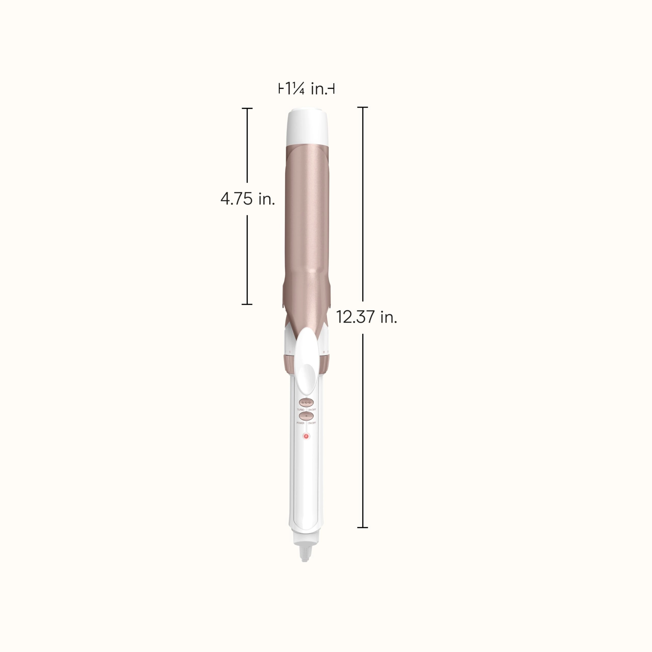 Double Ceramic Curling Iron - 1.25 Inch 30 Heat Settings
