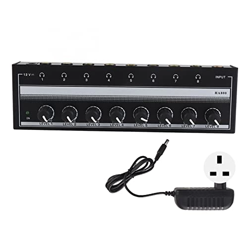 Headphone Amplifier - 8 Output 1 Input 100 to 240V