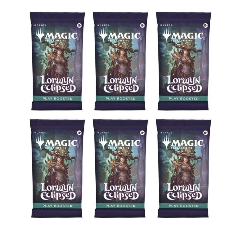 C&E Magic The Gathering Lorwyn Eclipsed Play Booster Pack - 6pcs