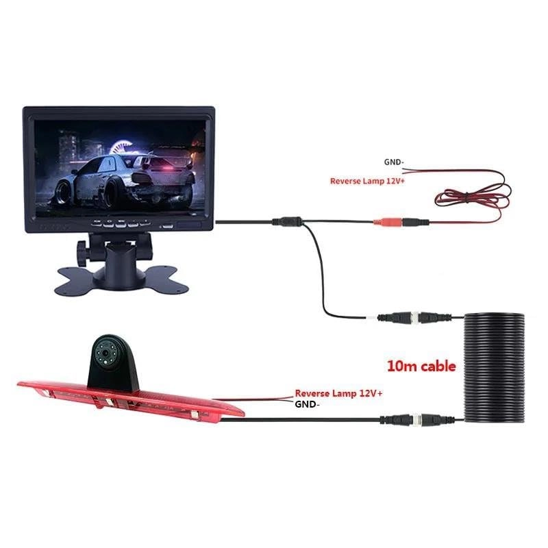 AHD 1080P Brake Light Reverse Camera - Night vision
