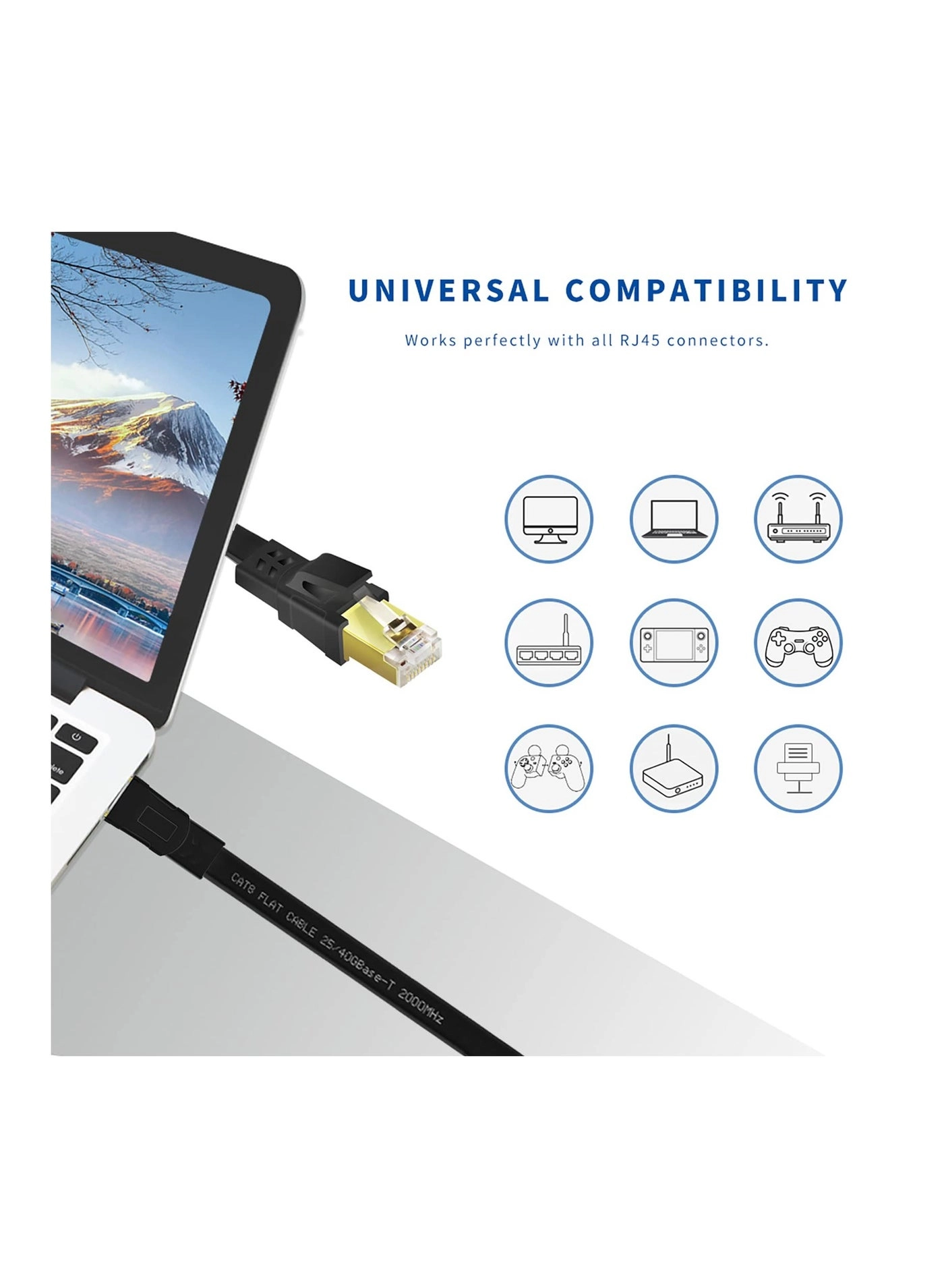 CAT8 Ethernet Cable - 20 m