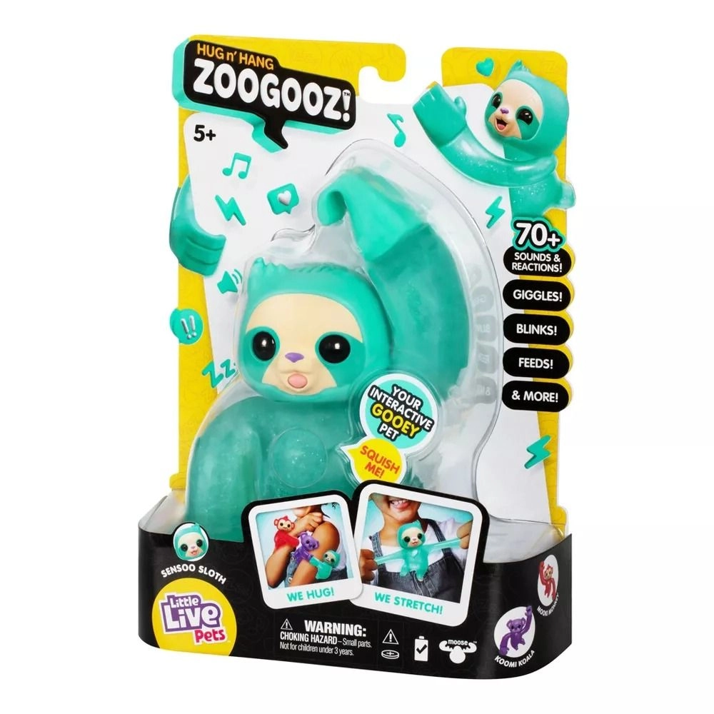 Little Live Pets Hug n' Hang Zoogooz Sensoo Sloth