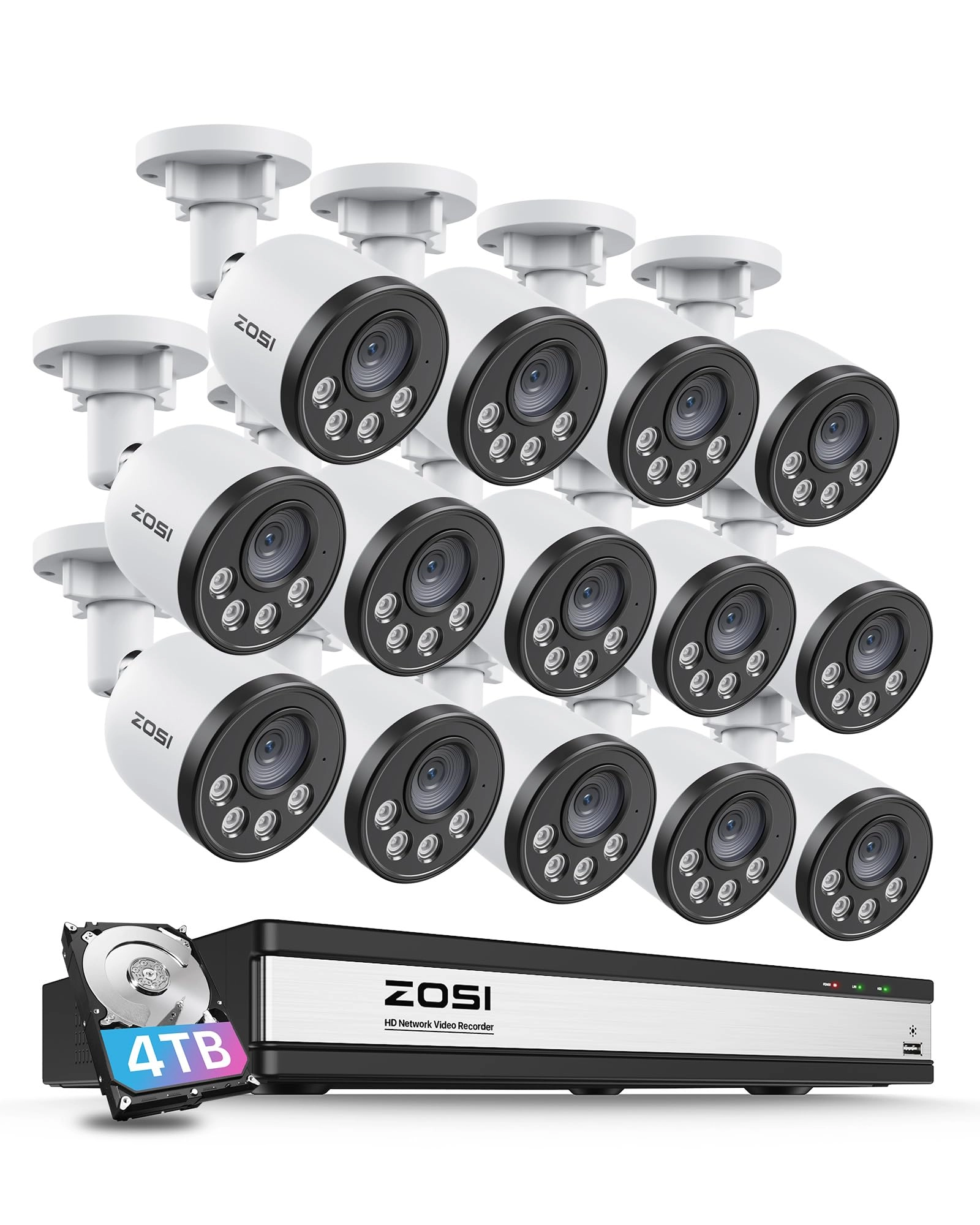 Zosi 16CH 4K PoE NVR