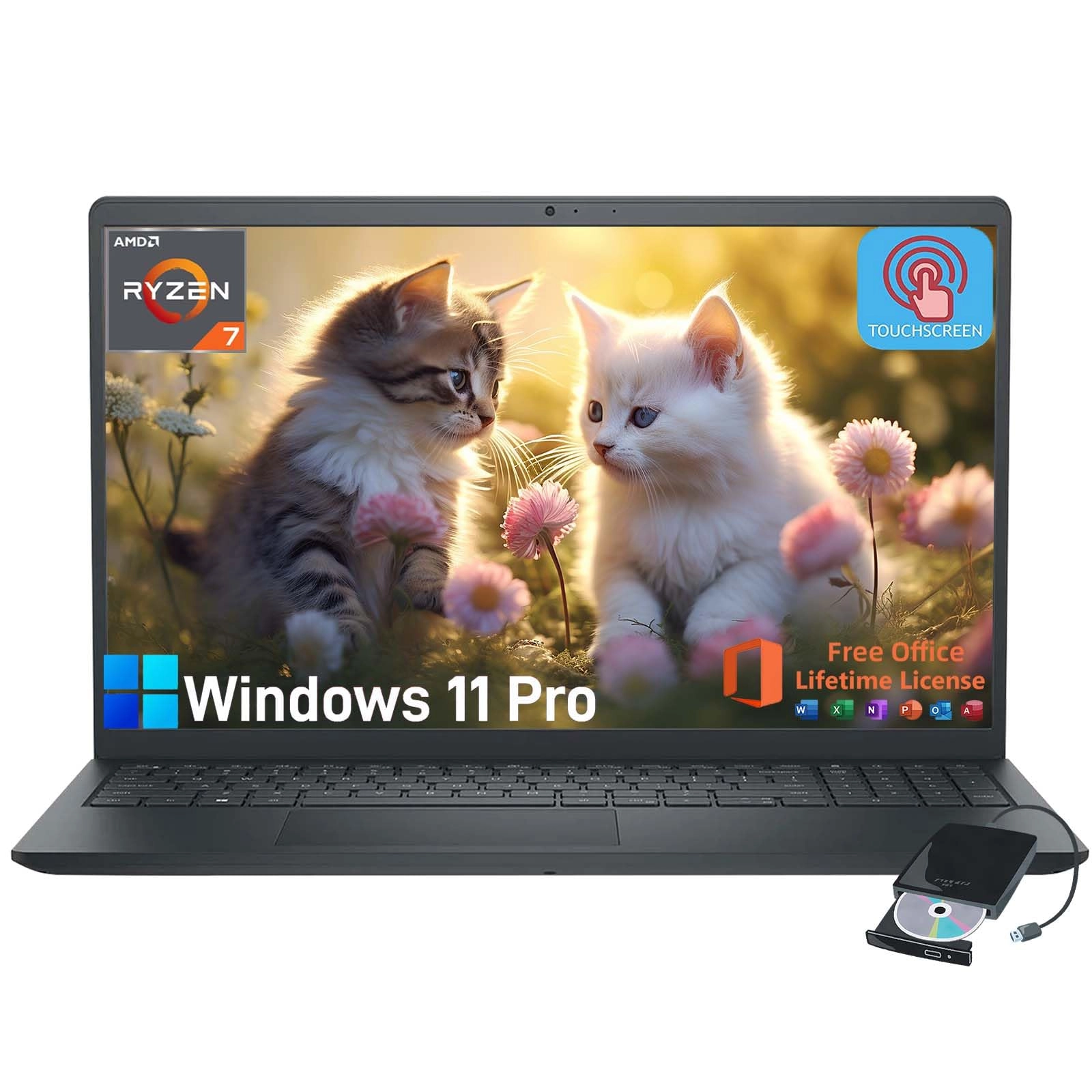 Inspiron 15 3000 - 15.6'' Ryzen 7 7730U 32GB DDR4 1TB SSD