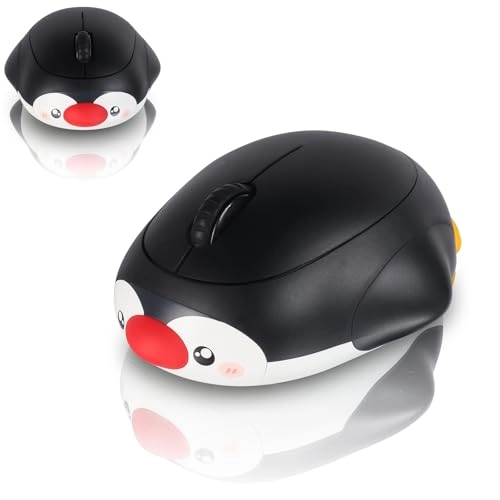 Cute Penguin Bluetooth Wireless Mouse - USB