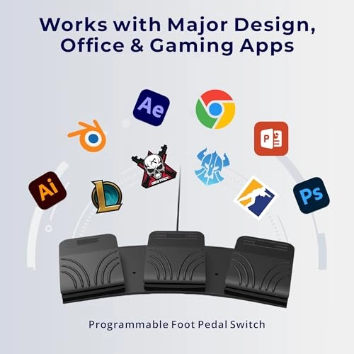 USB Triple Foot Pedal Switch
