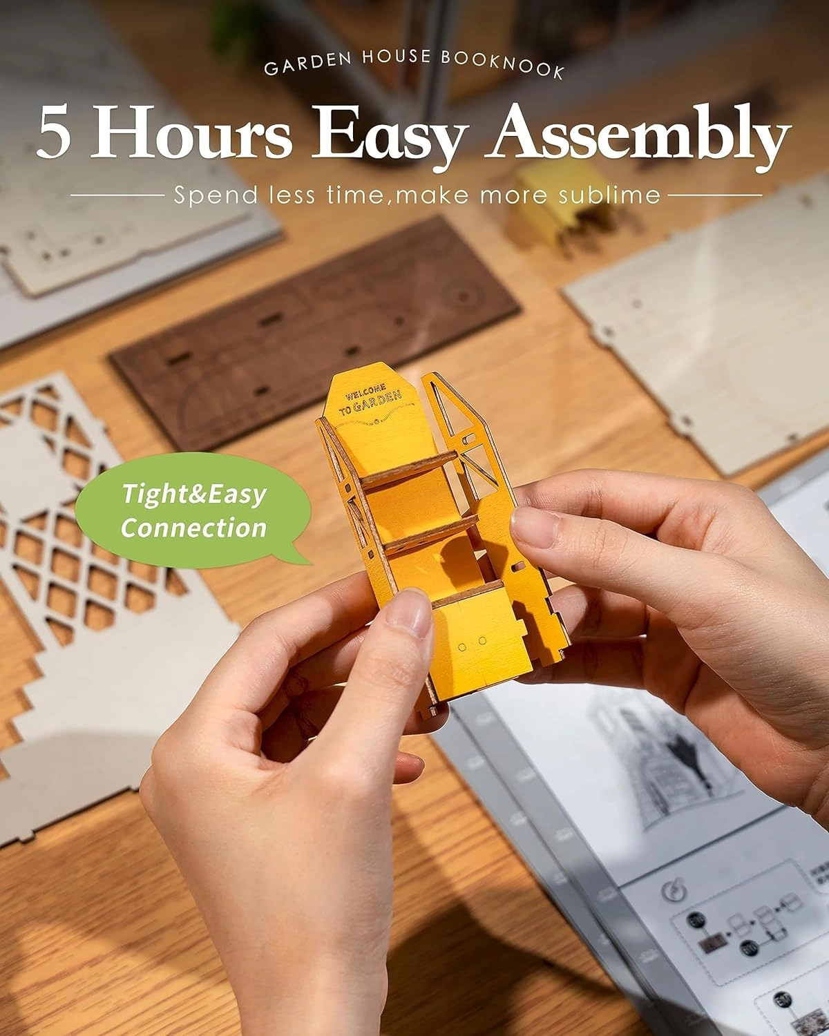 DIY Miniature Dollhouse Kit - Dreamy Garden