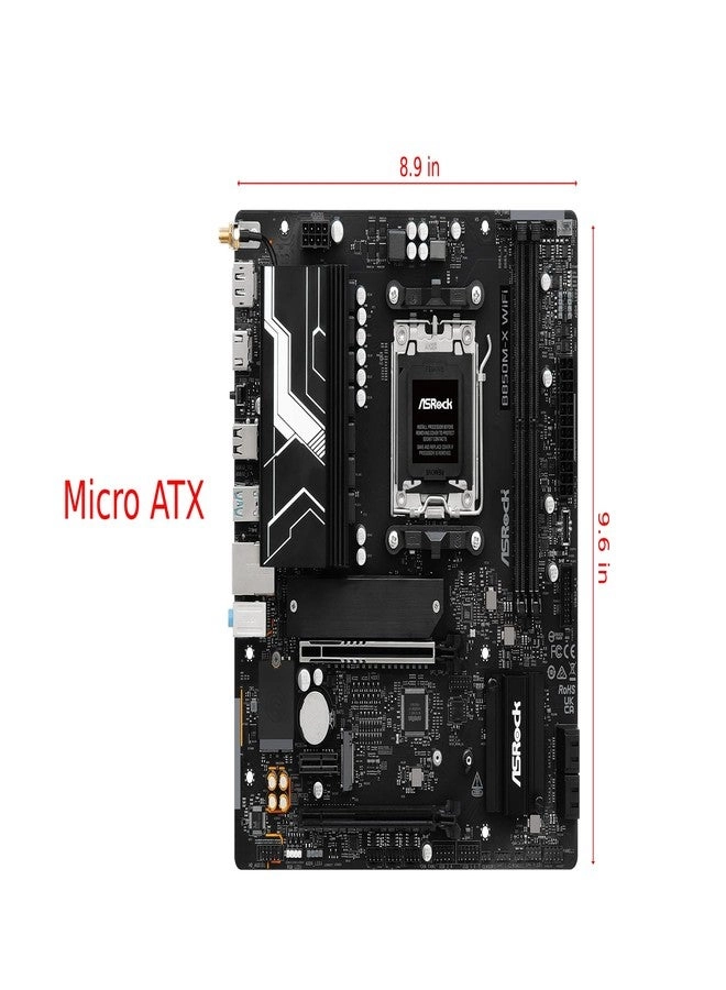 B850M-X R2.0 - AM5 Micro-ATX DDR5 8200+ OC