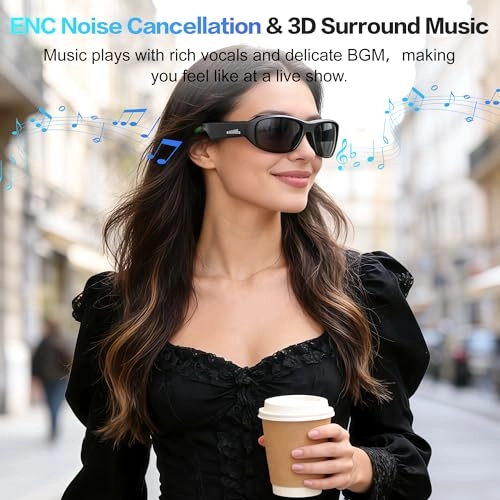 Ai Smart Glasses - Voice Real-Time Translation Music Playback