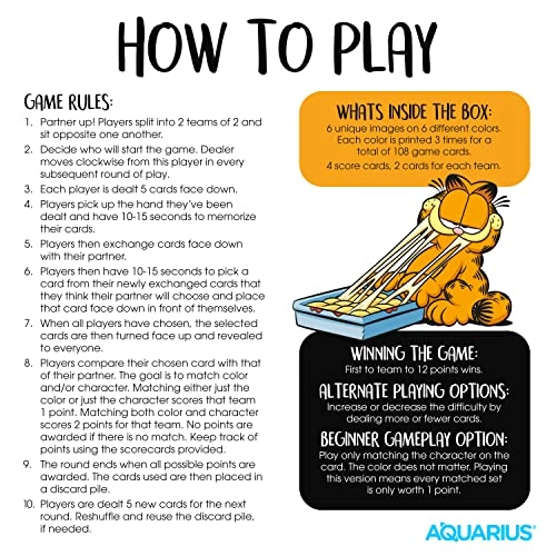 Garfield Memory Master - Card Game