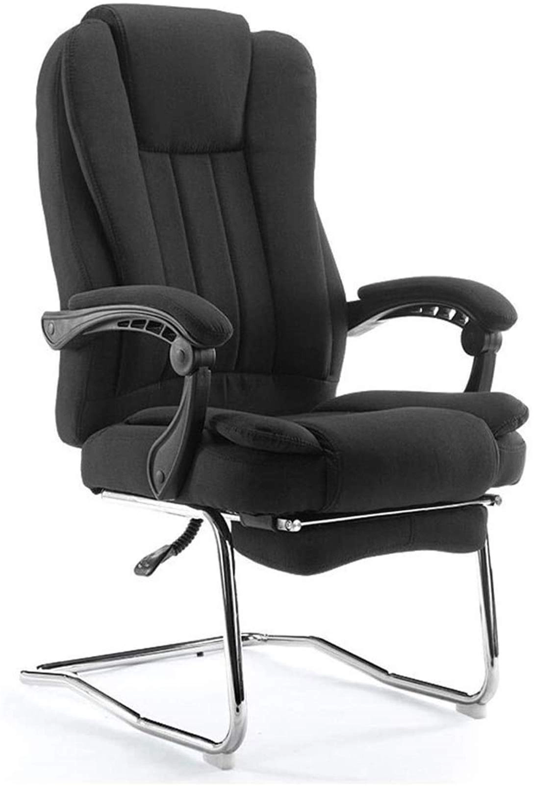 Reclining Chair - Fabric Cotton Black