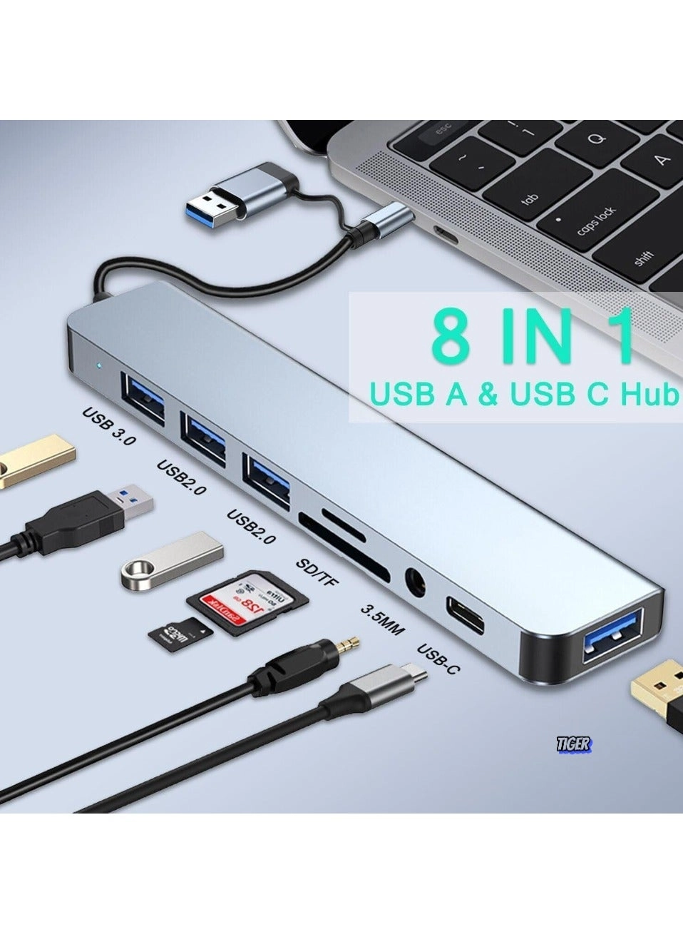 USB C Hub - 4K HDMI 2 USB 3.0 100W PD