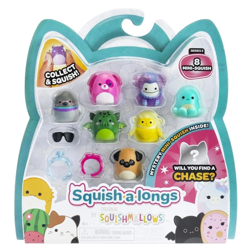 Squishmallows Squish A Long - 2.5 Inches Pack Of 8