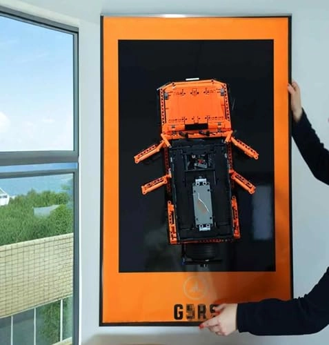 Display Wall for LEGO 42177 Mercedes-Benz G-Class - 80 x 50 cm Wall Mounted