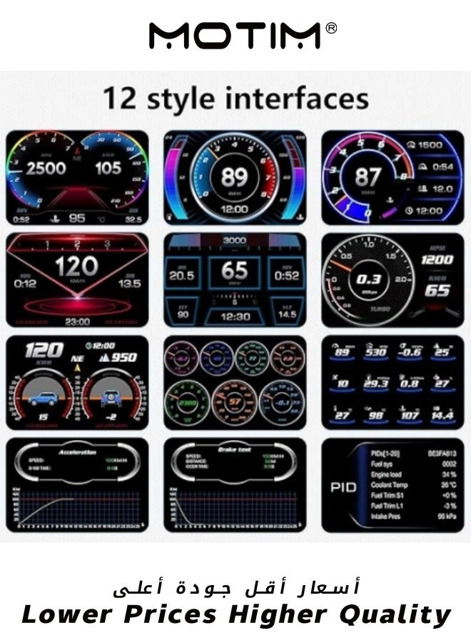 Head Up Display - High Definition Digital GPS Speedometer