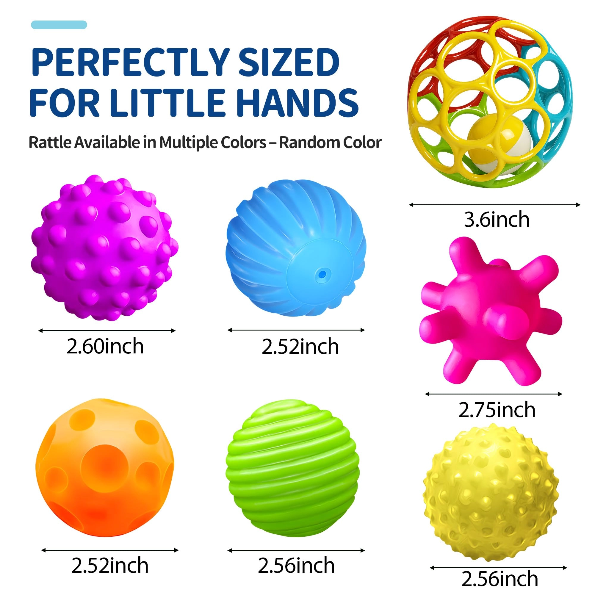 Sensory Textured Balls - Plastic