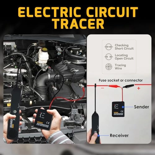 Automotive Cable Wire Tracker - Short and Open Circuit Finder 42 Volts