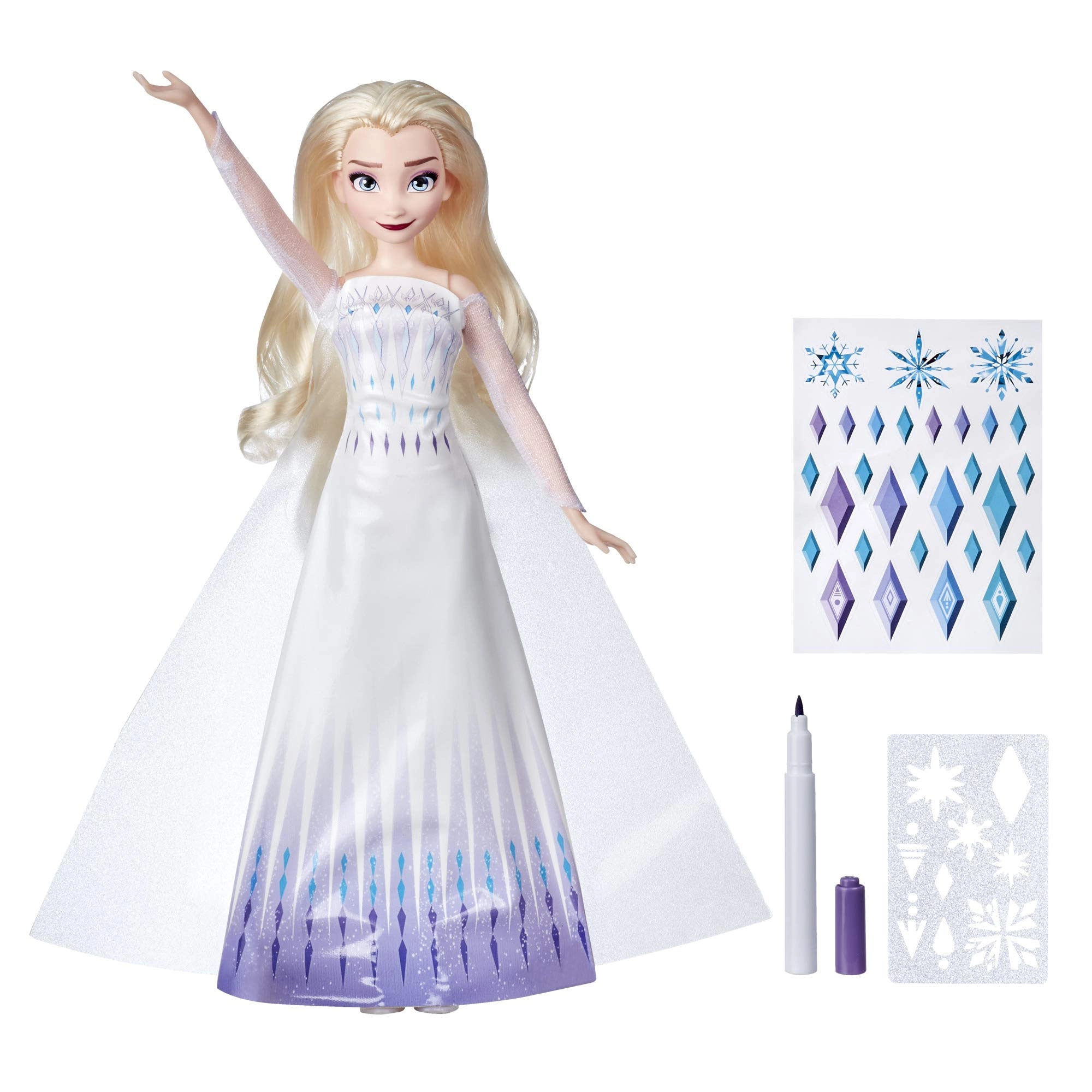 Disney Frozen Elsa Doll - 27 cm Dress to Decorate Ages 3+