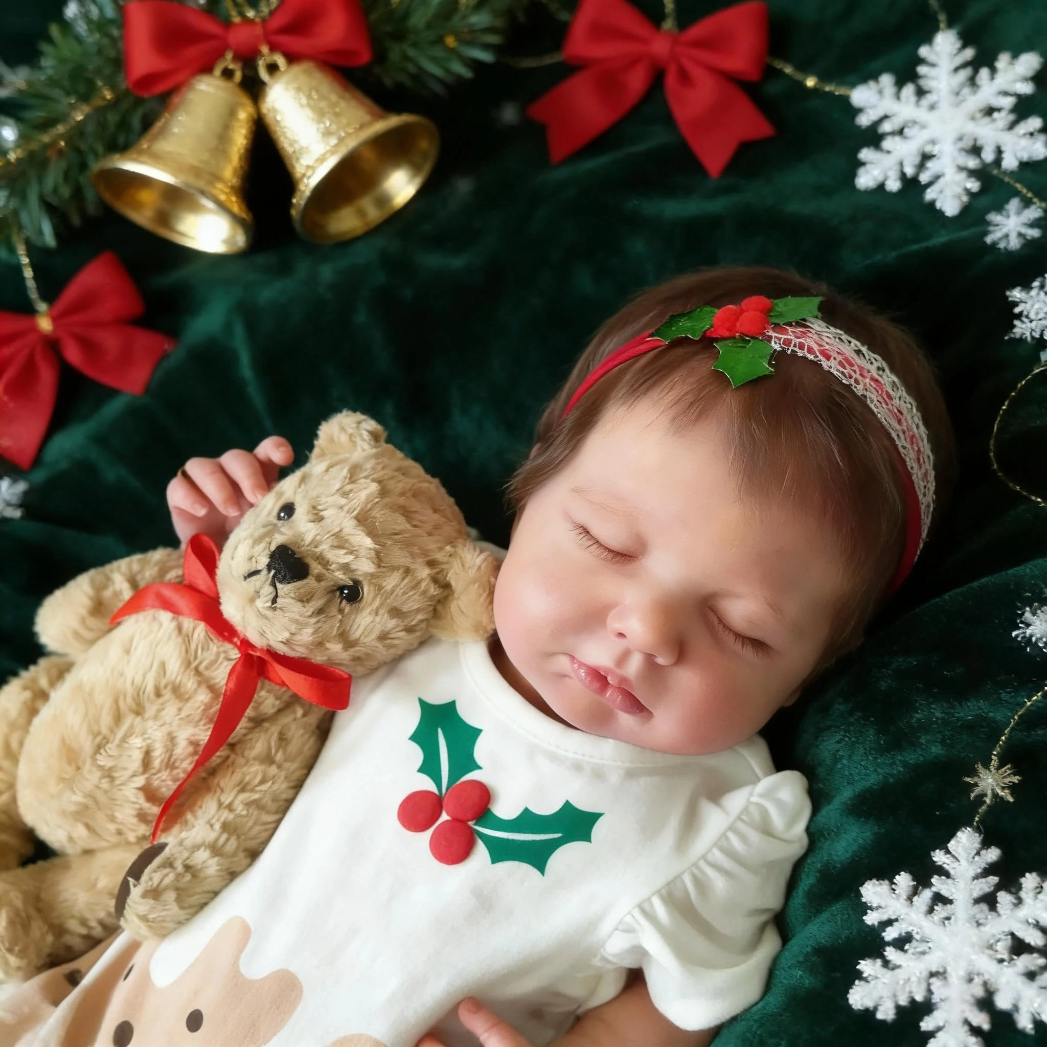 LOULOU Reborn Baby Doll - 20 Inch Soft Cloth Body & Vinyl Limbs Sleeping Ages 3+